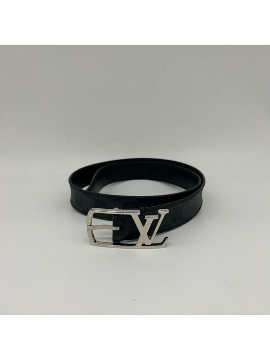 Louis Vuitton Ceinture Anagram Belt Leather Noir Black Silver main image 5